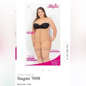 Stagmi smi - 7098 Ultra-Invisible Waist Cincher Shapewear  - Nude